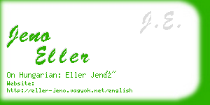 jeno eller business card